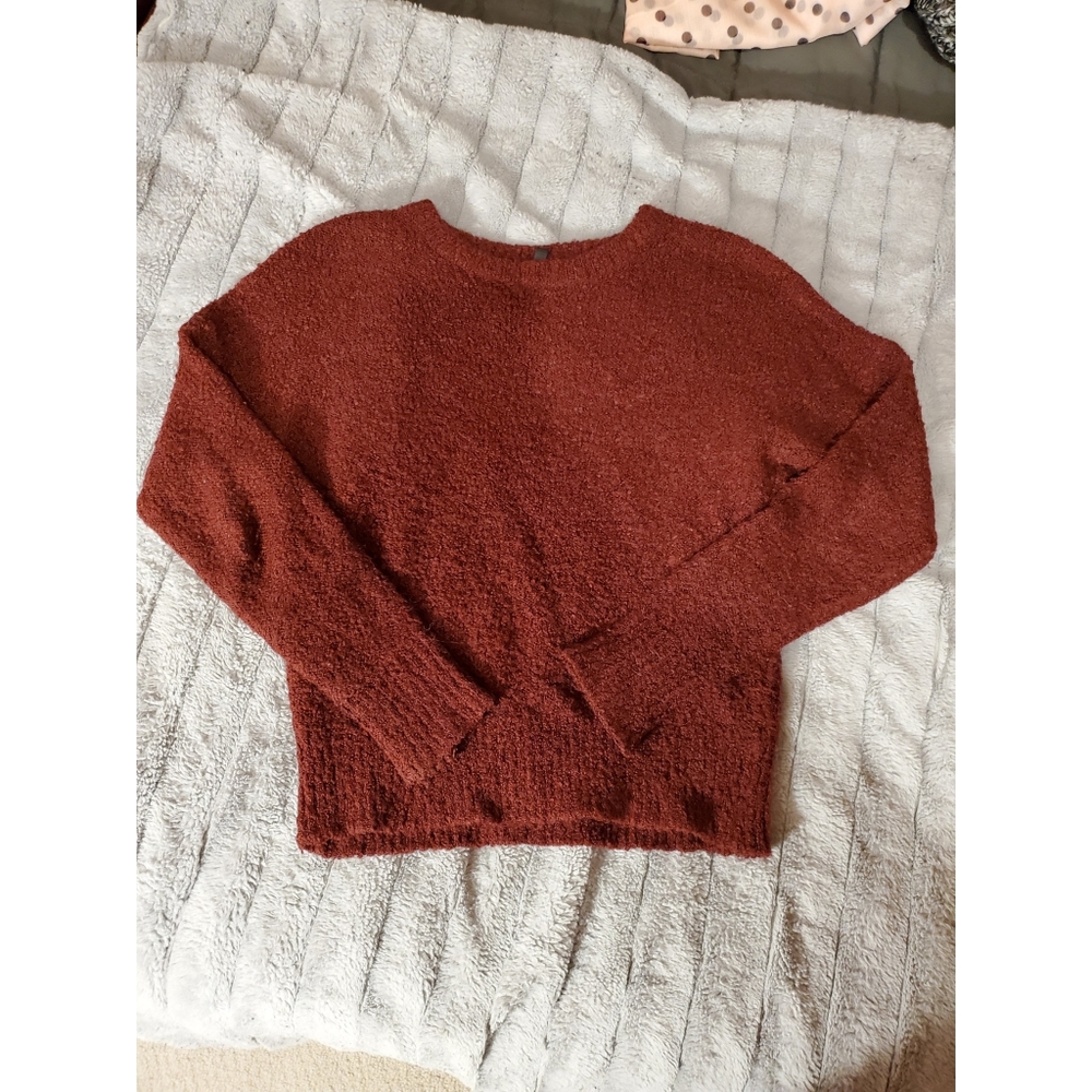 Red wool sweater
